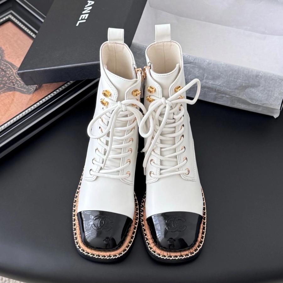 샤넬 25B 레이스업 부츠