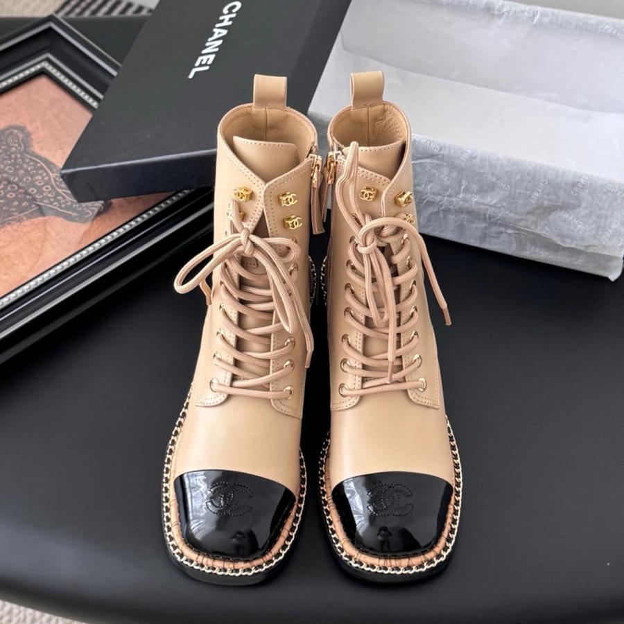 샤넬 25B 레이스업 부츠