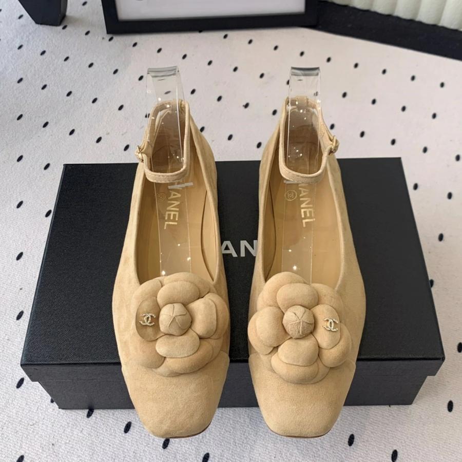 샤넬 25 까멜리아 메리제인 플랫슈즈