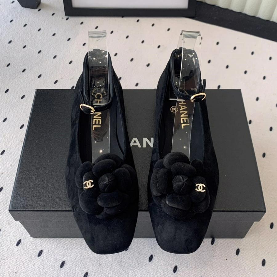 샤넬 25 까멜리아 메리제인 플랫슈즈