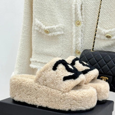 샤넬 25B 플랫폼 슬리퍼 5cm