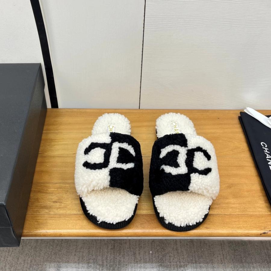 샤넬 25 퍼 슬리퍼