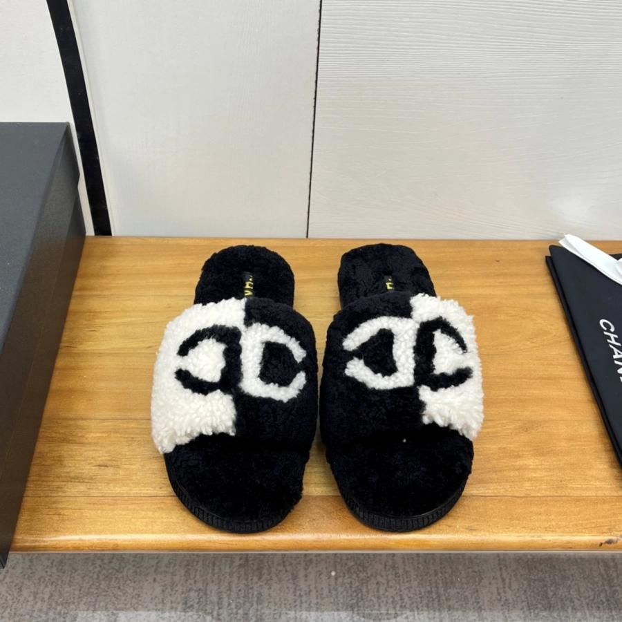 샤넬 25 퍼 슬리퍼