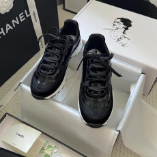 샤넬 25B 믹스드파이버 스니커즈 블랙