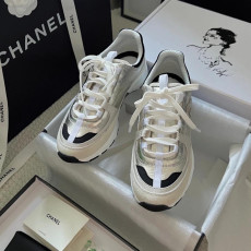 샤넬 25B 믹스드파이버 스니커즈 실버