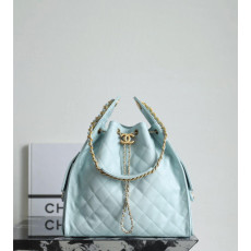 [팬더샵] 샤넬 25백 라이트 블루 스몰, 미듐