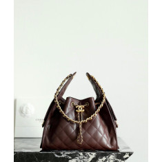 [팬더샵] 샤넬 25백 다크 브라운 스몰, 미듐