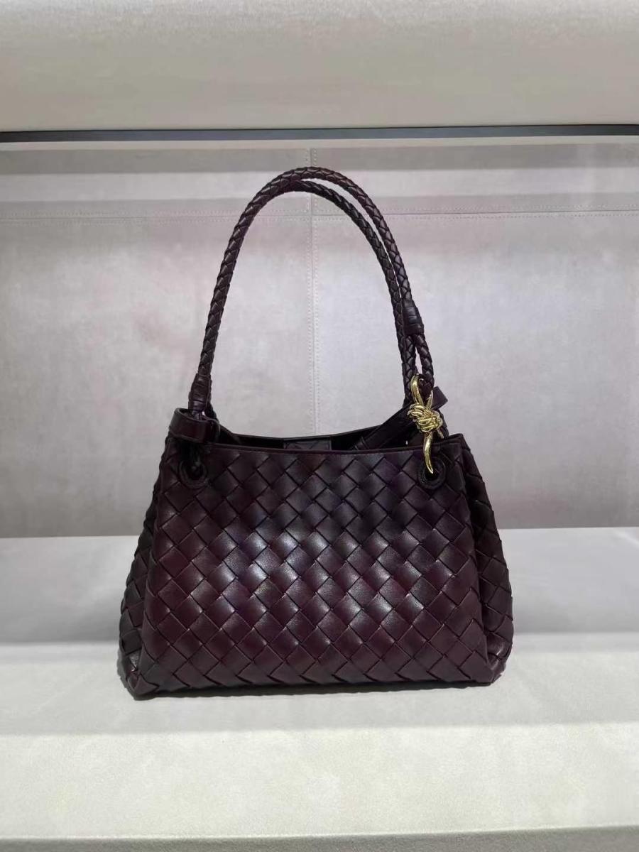 보테가베네타 파라슈트 버건디 스몰,미듐