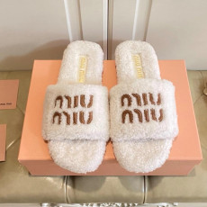 미우미우 시어링 퍼 슬리퍼