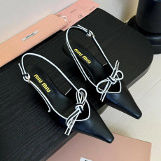 미우미우 리본 미들 펌프스