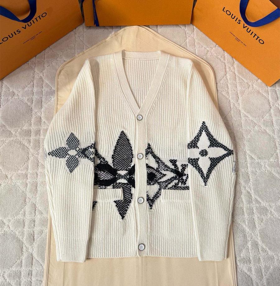 루이비통 인타르시아 플라워 울 가디건 남녀공용