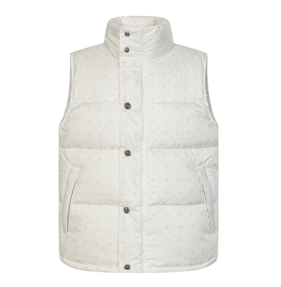 크롬하츠 자카드 푸퍼 다운 패딩 조끼 남녀공용 (3컬러)