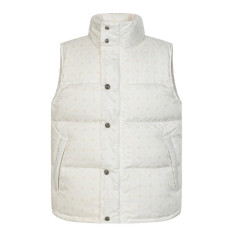 크롬하츠 자카드 푸퍼 다운 패딩 조끼 남녀공용 (3컬러)