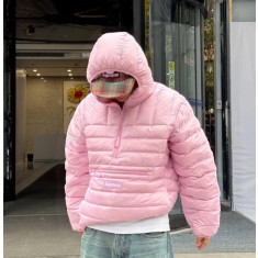 슈프림 마이크로 다운 하프 지퍼 후드 풀오버 남녀공용 (3컬러)