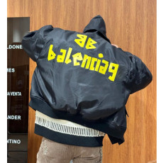 발렌시아가 테이프 라이트 후디드 보머 자켓 남녀공용