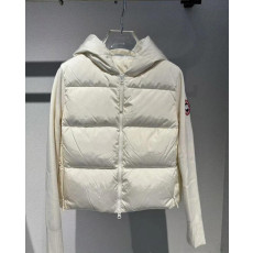 캐나다구스 와이드 퀼트 니트 후디 구스 패딩 (2컬러)