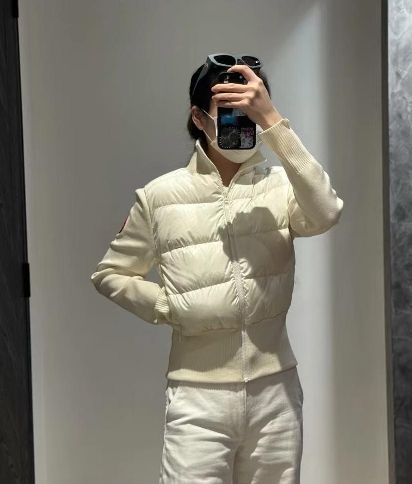 캐나다구스 하이브릿지  와이드 퀼티드 구스다운 패딩 (2컬러)