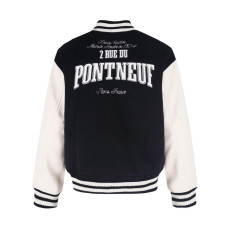 루이비통 레더 시그니처 크롭 바시티 자켓 남녀공용