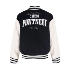 루이비통 레더 시그니처 크롭 바시티 자켓 남녀공용