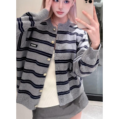 미우미우 셰틀랜드 니트 가디건