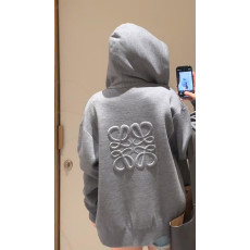 로에베 애너그램 루즈 지퍼업 후드 가디건 남녀공용