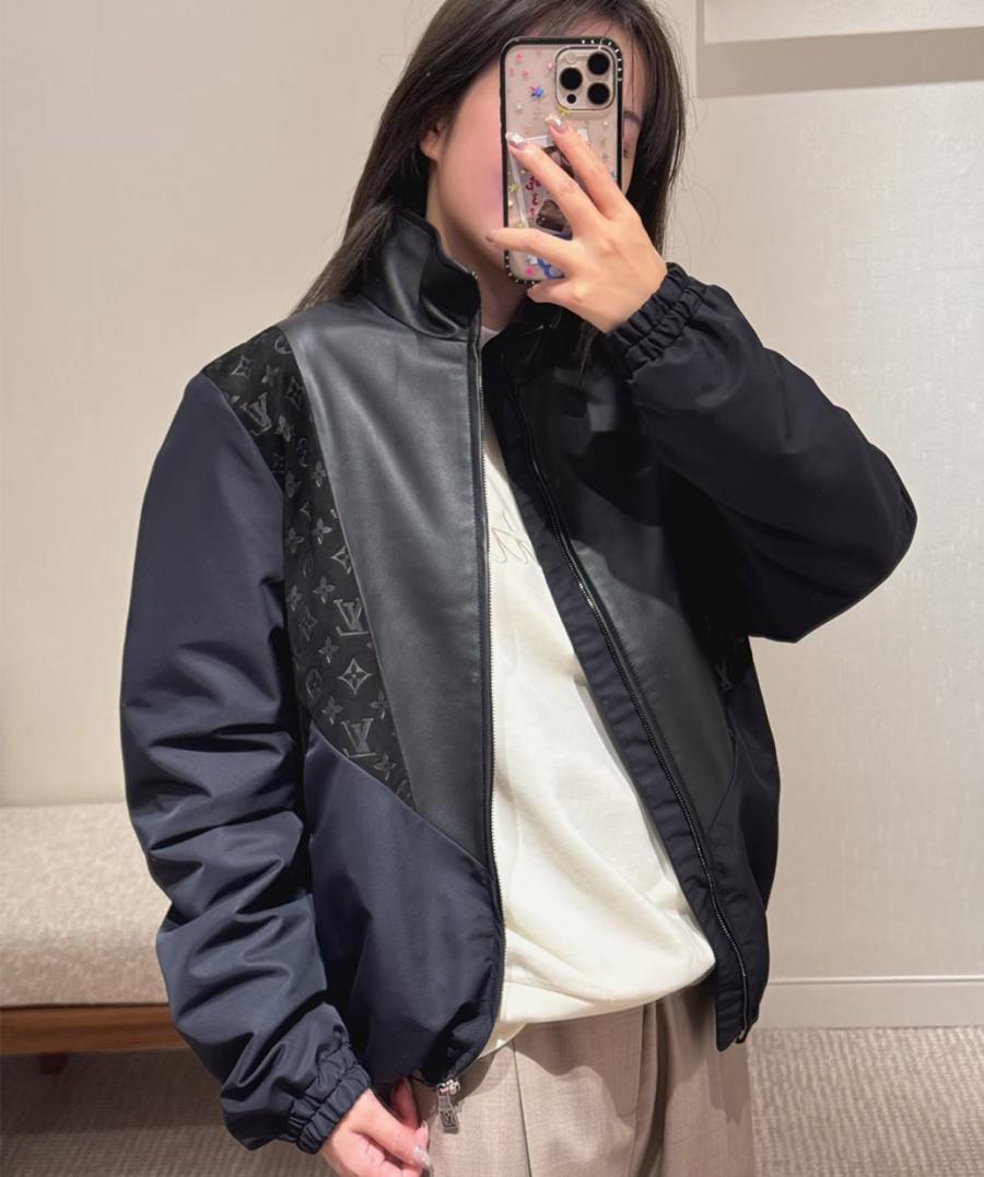 루이비통 레더 믹스 트랙수트 자켓 남녀공용