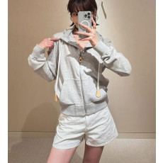 루이비통 레더 액센트 후드집업 (2컬러)