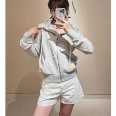 루이비통 레더 액센트 후드집업 (2컬러)