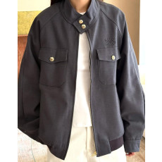 미우미우 스카우트 클래식 블루종 자켓 남녀공용