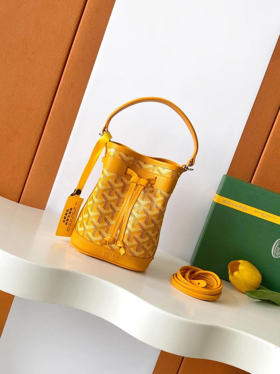 고야드 쁘띠플로 버킷백 미니