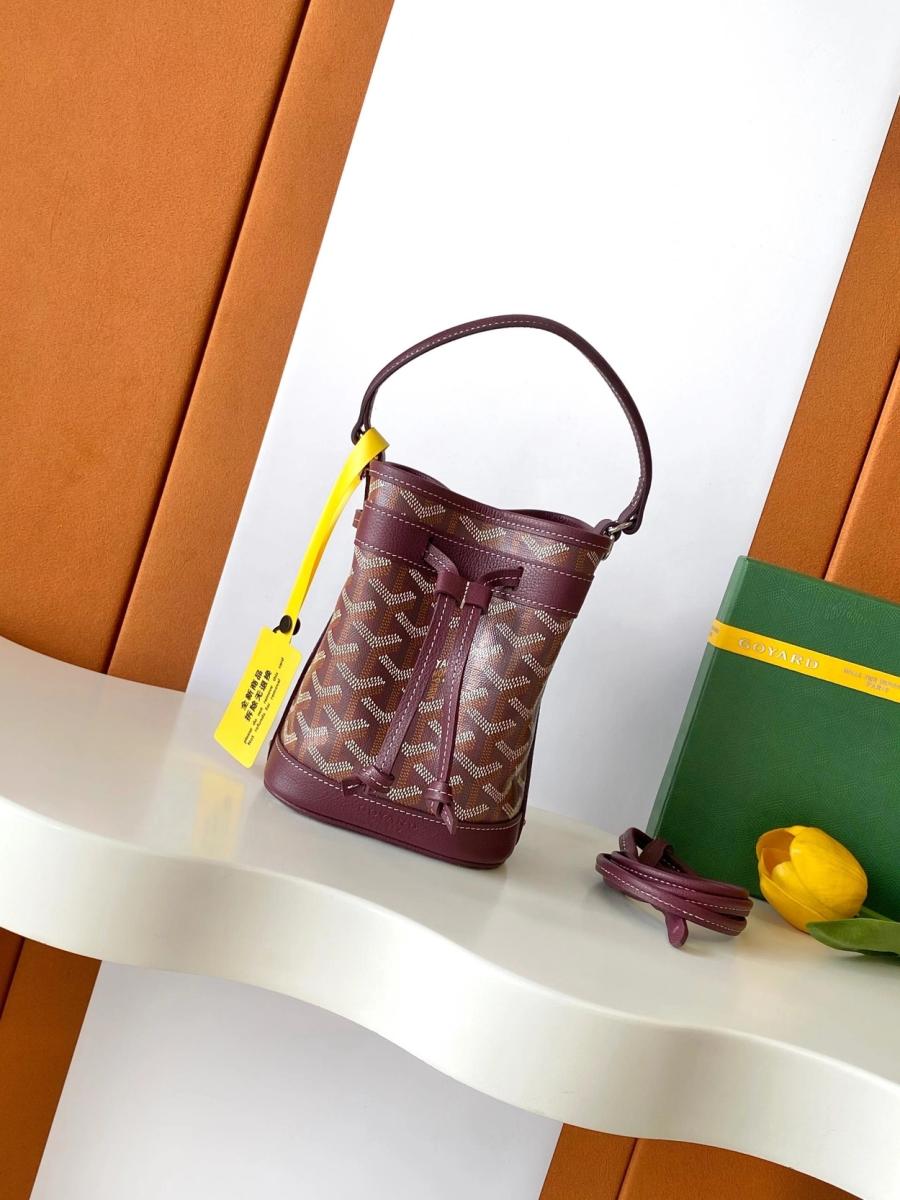 고야드 쁘띠플로 버킷백 미니