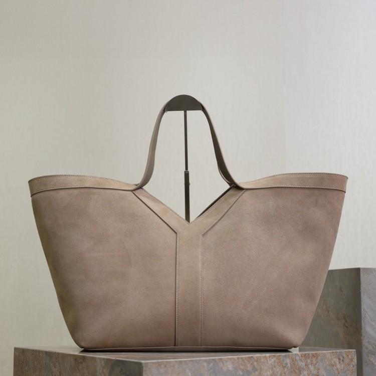 생로랑 Y라지 스웨이드 토트백