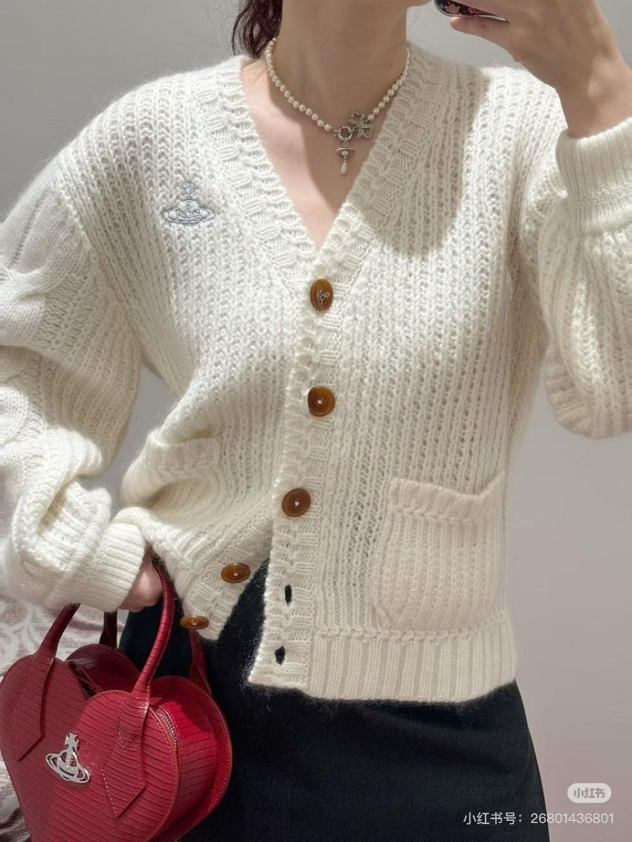 비비안웨스트우드 자수 가디건 (국내배송)