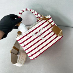 프라다 코튼 캔버스 미니 핸드백 1BA038