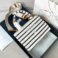 프라다 코튼 캔버스 미니 핸드백 1BA038