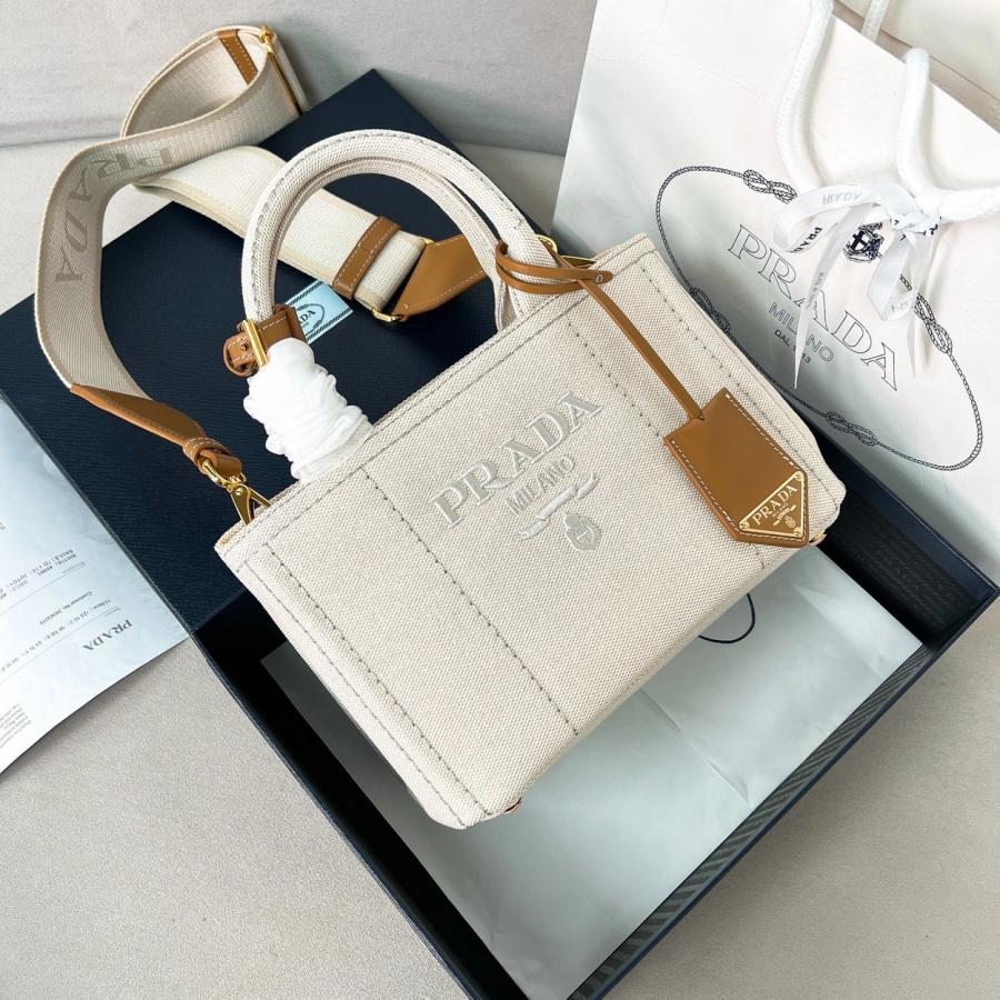 프라다 코튼 캔버스 미니 핸드백 1BA038
