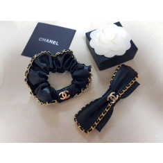 샤넬 레더 체인 헤어밴드, 헤어핀 2종 (국내배송)