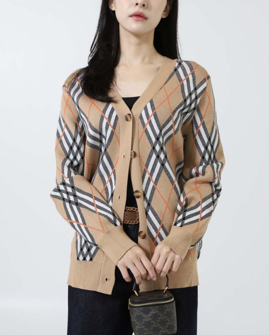 버버리 체크 가디건 (국내배송)