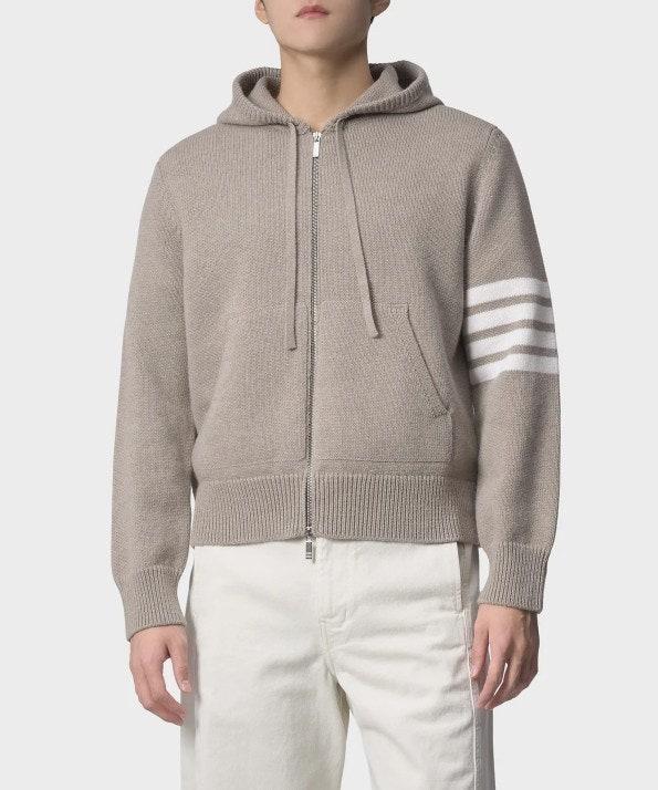 톰브라운 4바 니트 후드 집업 자켓 남녀공용 2컬러 (국내배송)