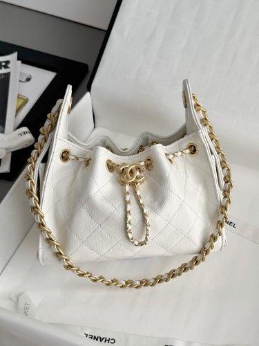 샤넬 25백 캐비어 화이트 미니