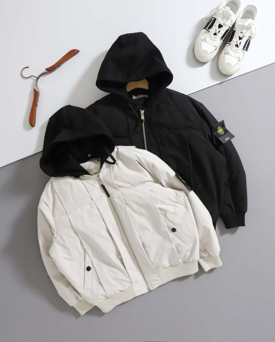 스톤아일랜드 루즈핏 패티드 블루종 후드 패딩 2컬러 (국내배송)