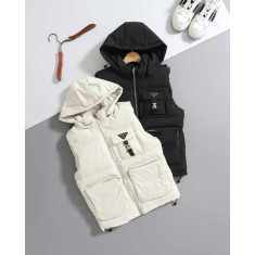 프라다 리나일론 멀티 포켓 패딩 조끼 2컬러 남녀공용 (국내배송)