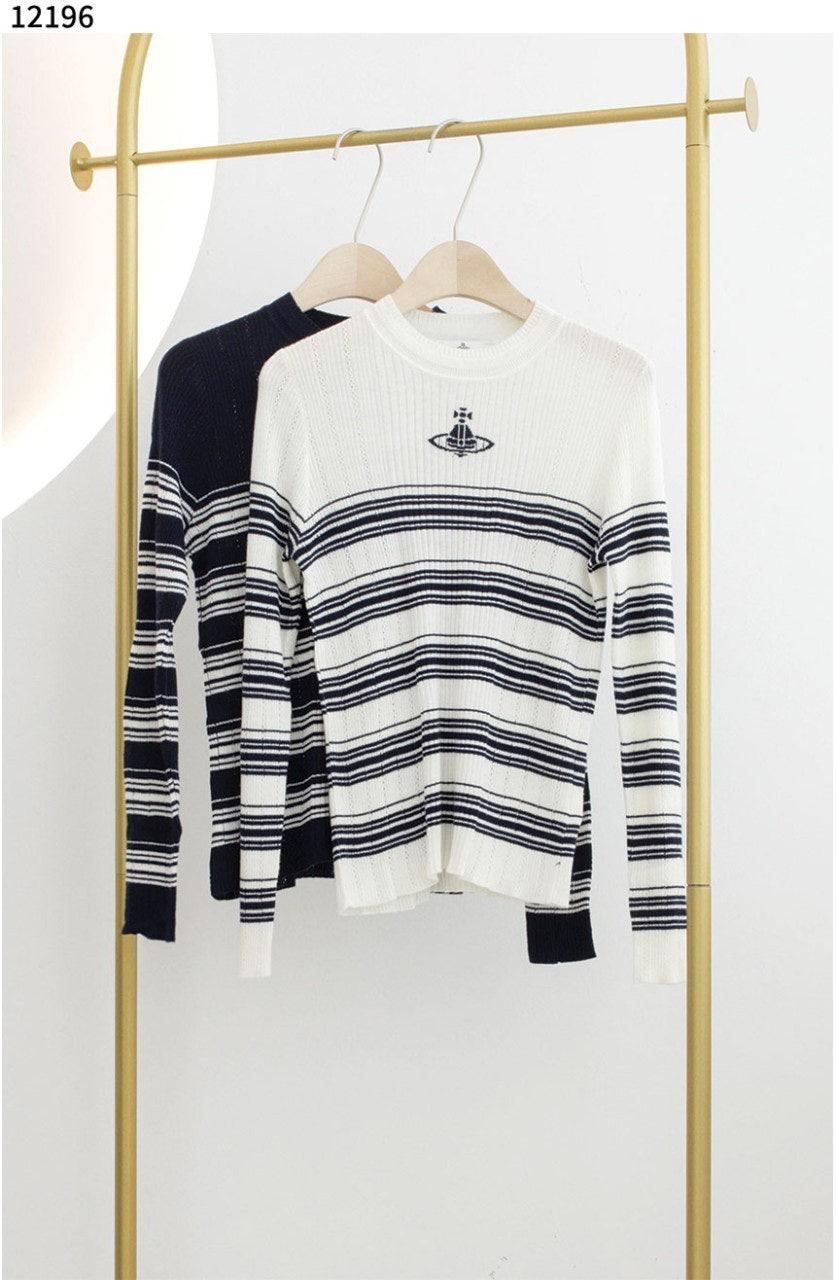 비비안웨스트우드 스트라이프 풀오버 니트 2컬러 (국내배송)