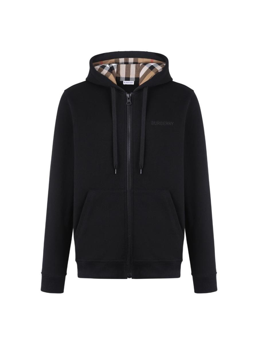 버버리 자수로고 후드 집업 (국내배송)