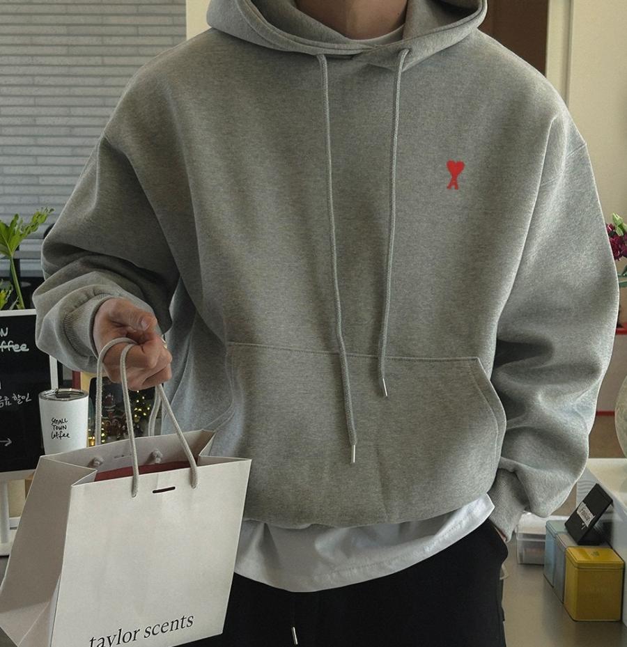 아미 하트 후드티 6컬러 남녀공용 (국내배송)