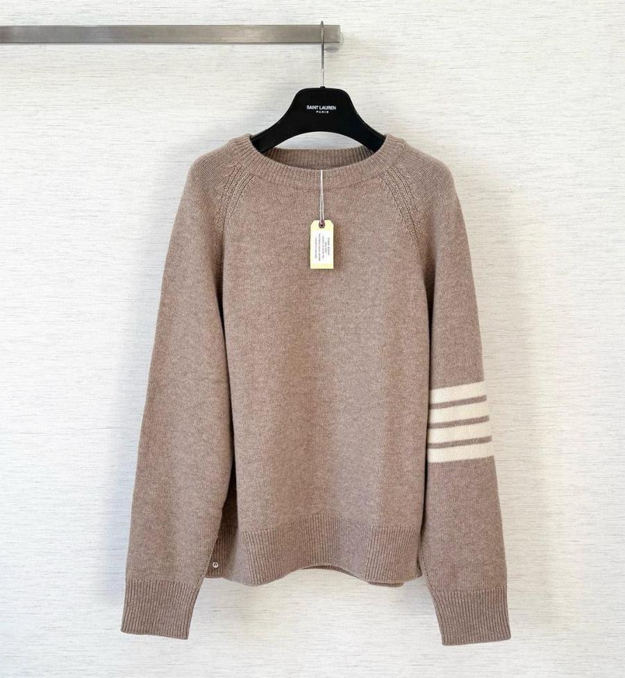 톰브라운 셔틀랜드 4바 울 맨투맨 니트