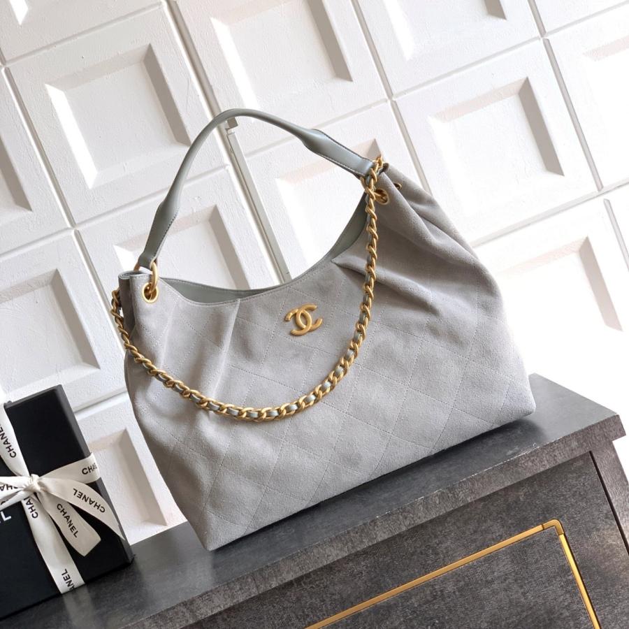 샤넬 26C 크루즈 스웨이드 호보백 미듐 AS5979