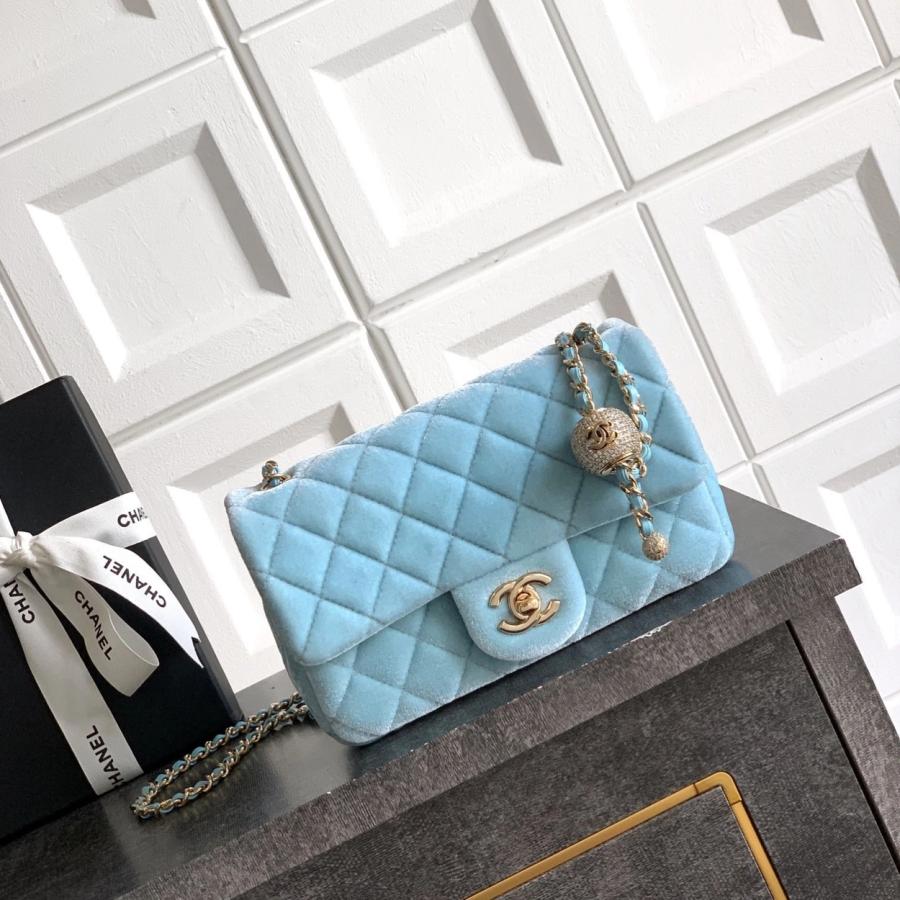 샤넬 25B 크리스탈볼 뉴미니 플랩백 20cm