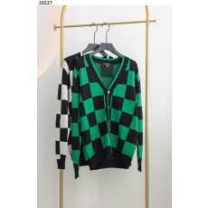 루이비통 체커보드 패턴 브이 니트 가디건 2컬러 남녀공용 (국내배송)