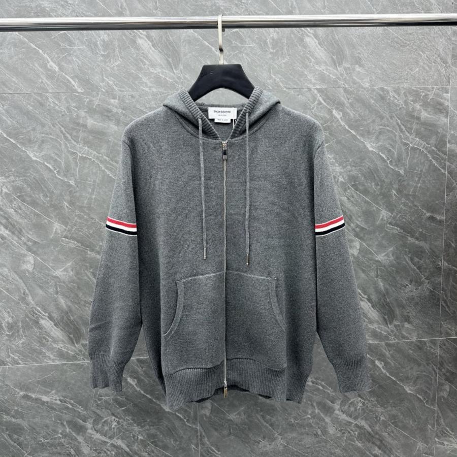 톰브라운 코튼밀라노 암밴드 후드집업 2컬러 남녀공용 (국내배송)